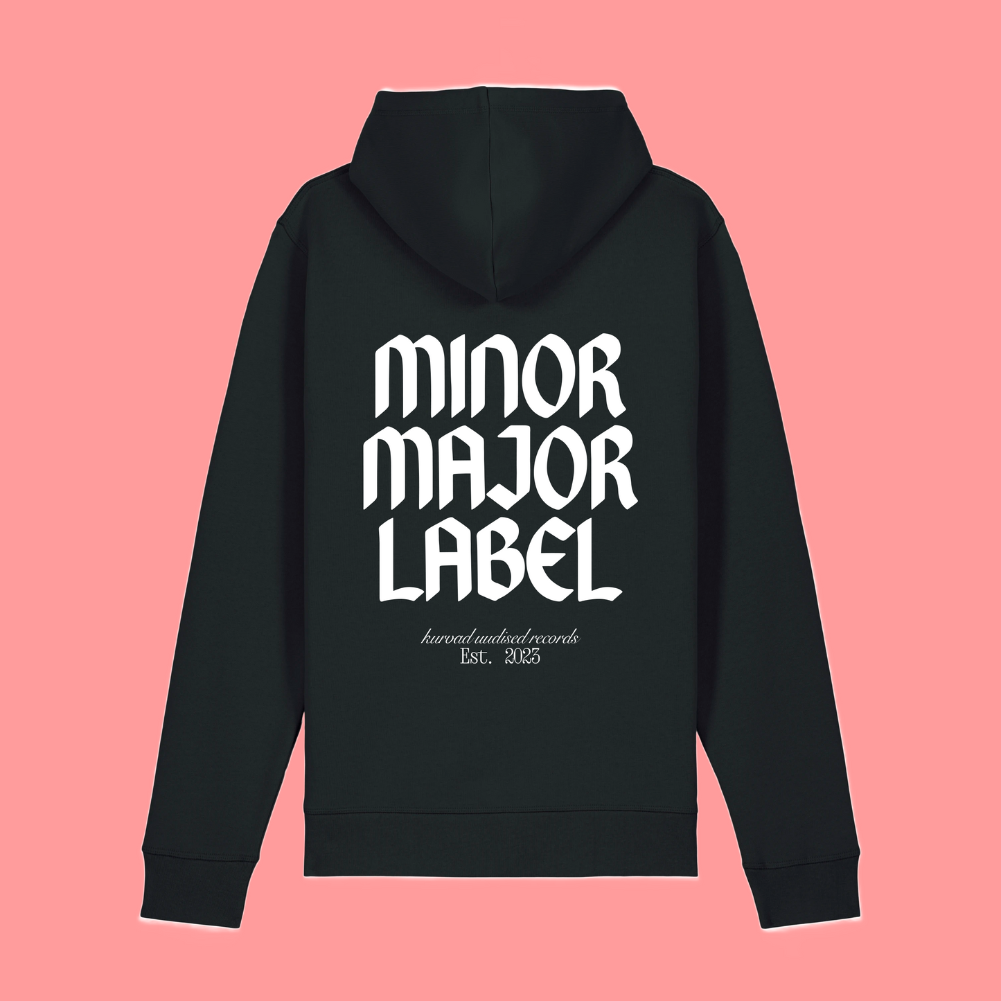 kurvad uudised "MINOR MAJOR LABEL" Hoodie