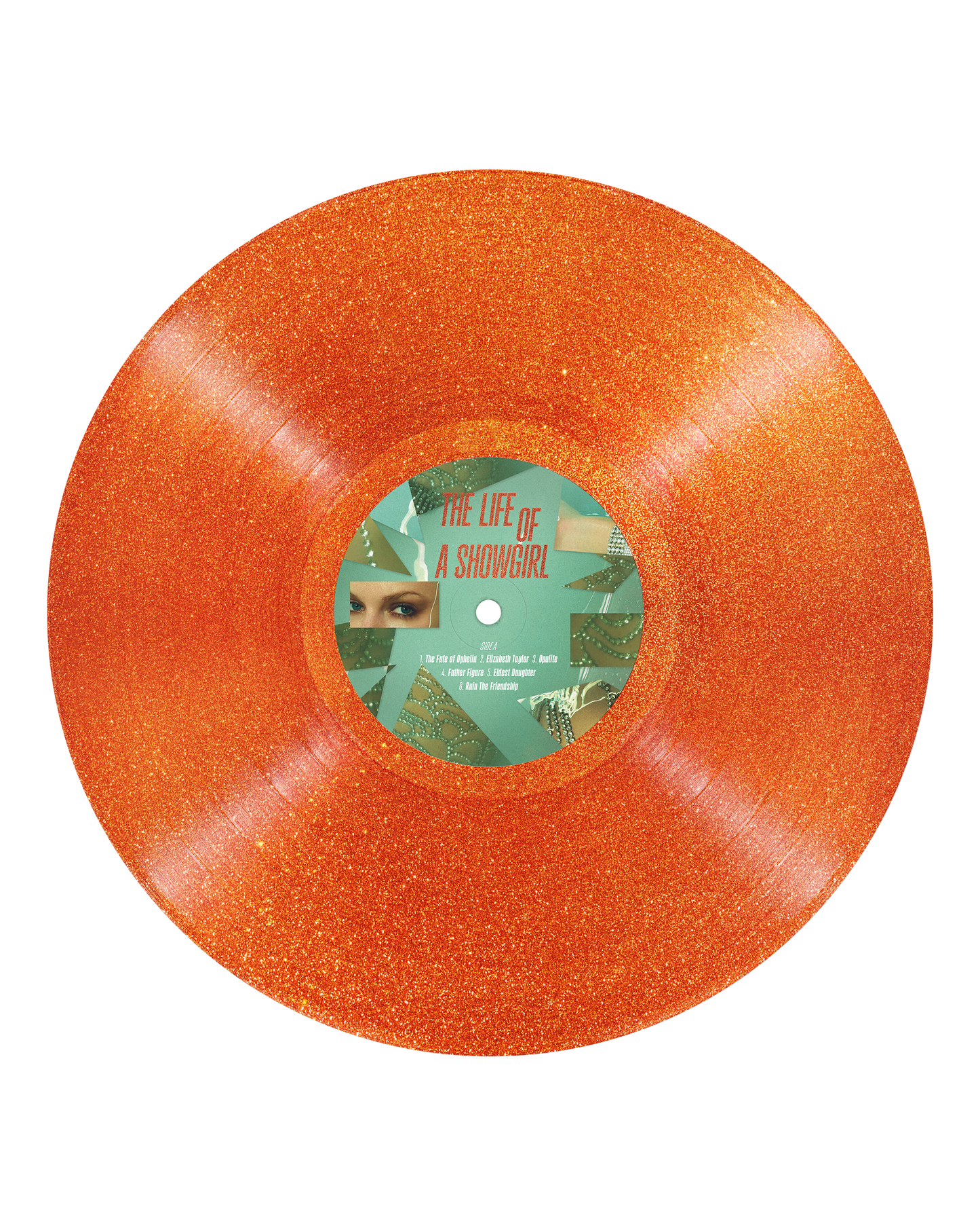 Taylor Swift - The Life of a Showgirl: Sweat And Vanilla Perfume Portofino Orange Glitter Vinyl