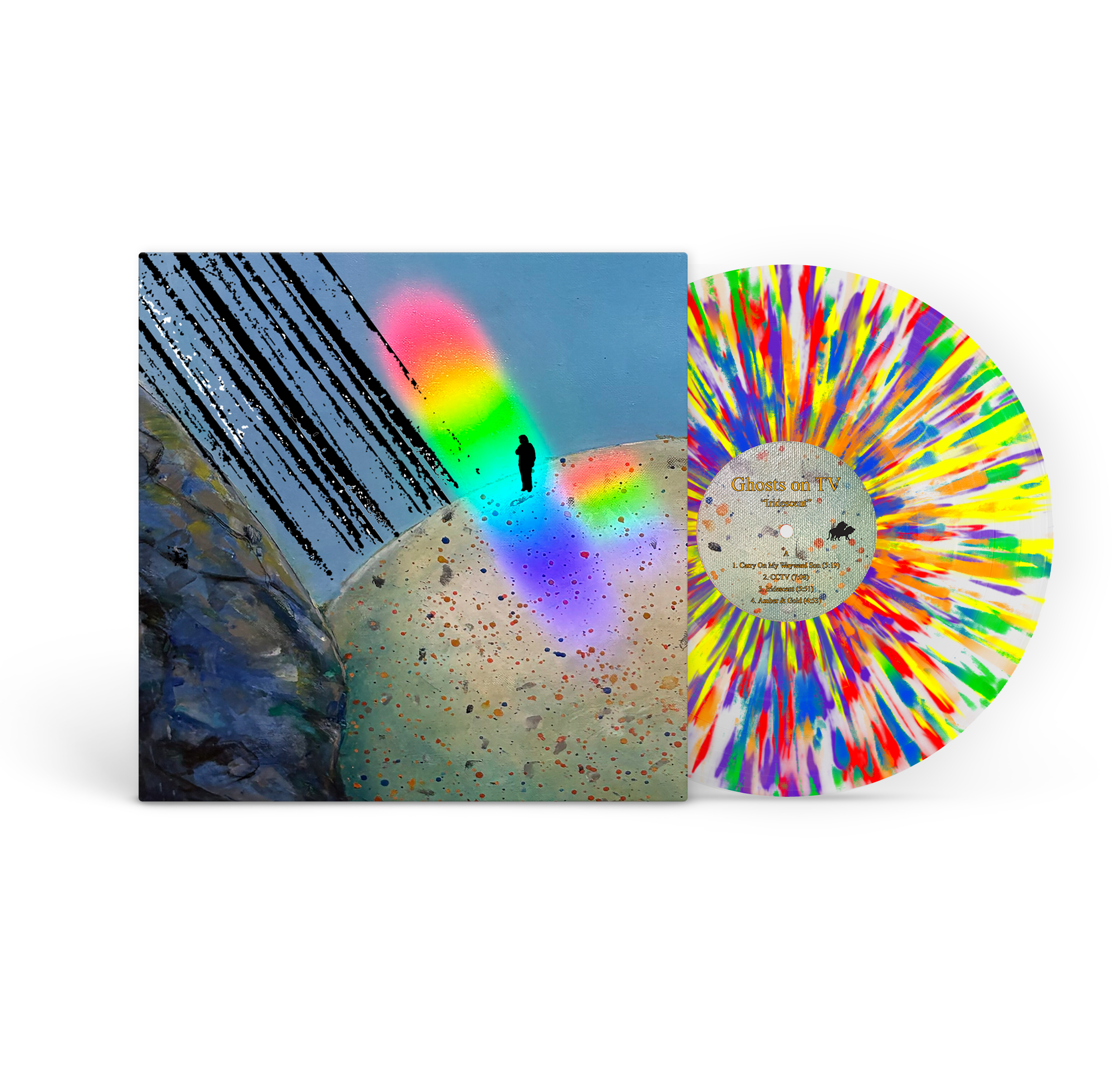 Ghosts on TV - Iridescent LP [LIMITED RAINBOW SPLATTER 1 of 50]