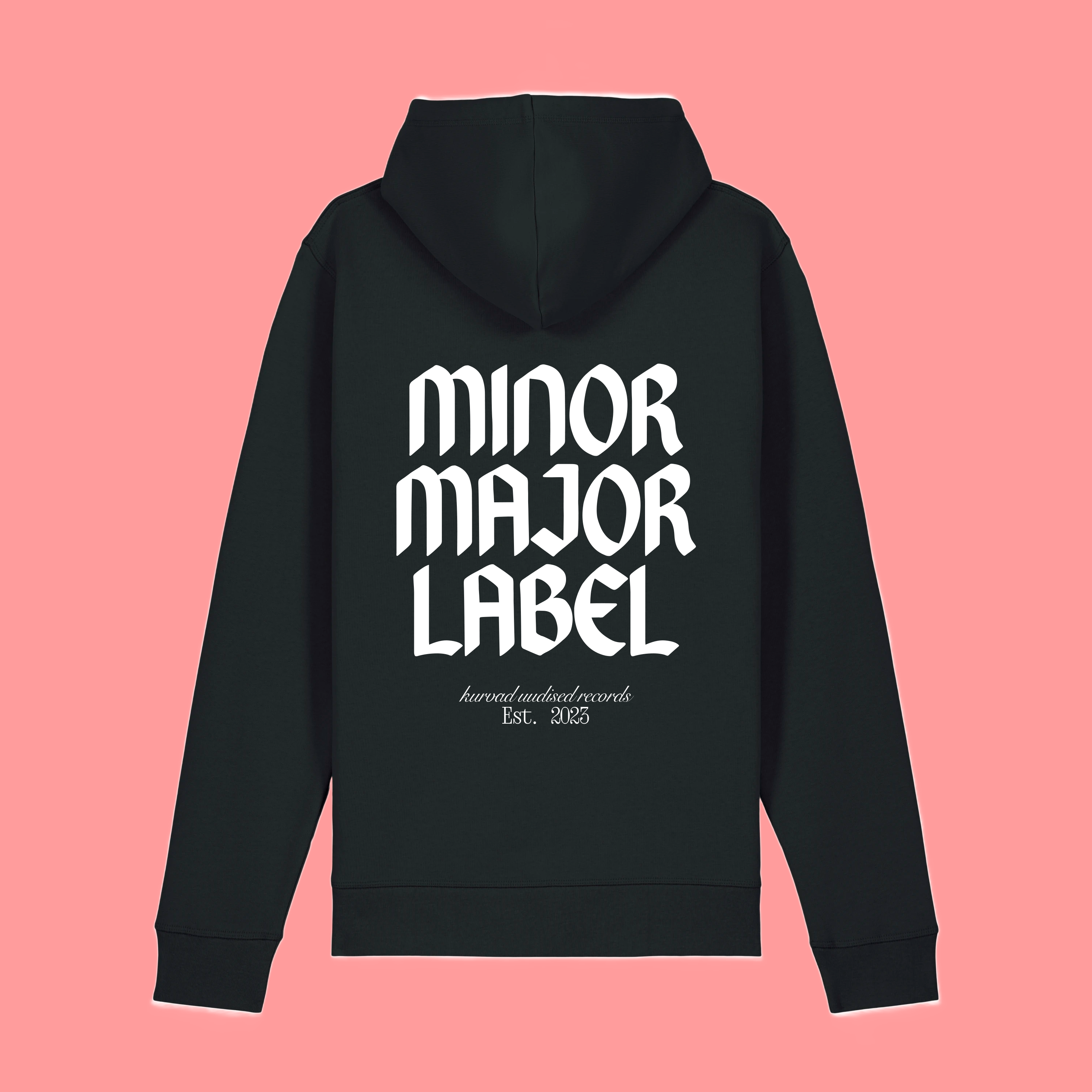 kurvad uudised "MINOR MAJOR LABEL" Hoodie