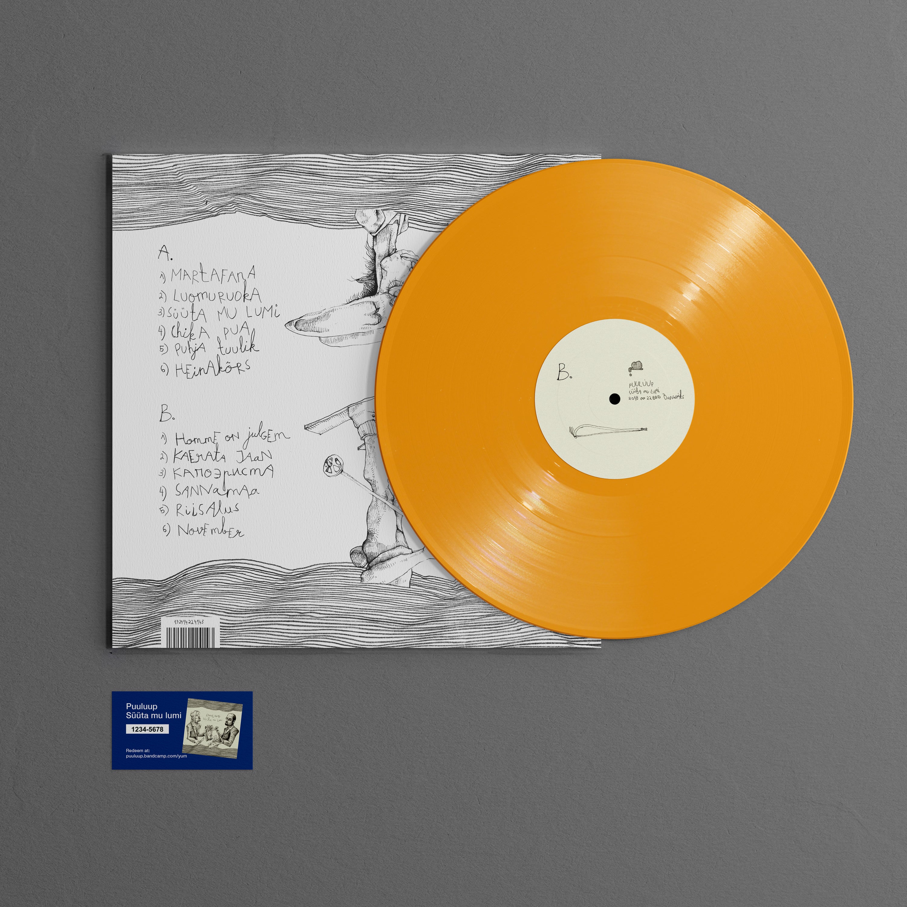 Puuluup "Süüta mu lumi" [Limited Edition] Yellow LP (2024 repress)