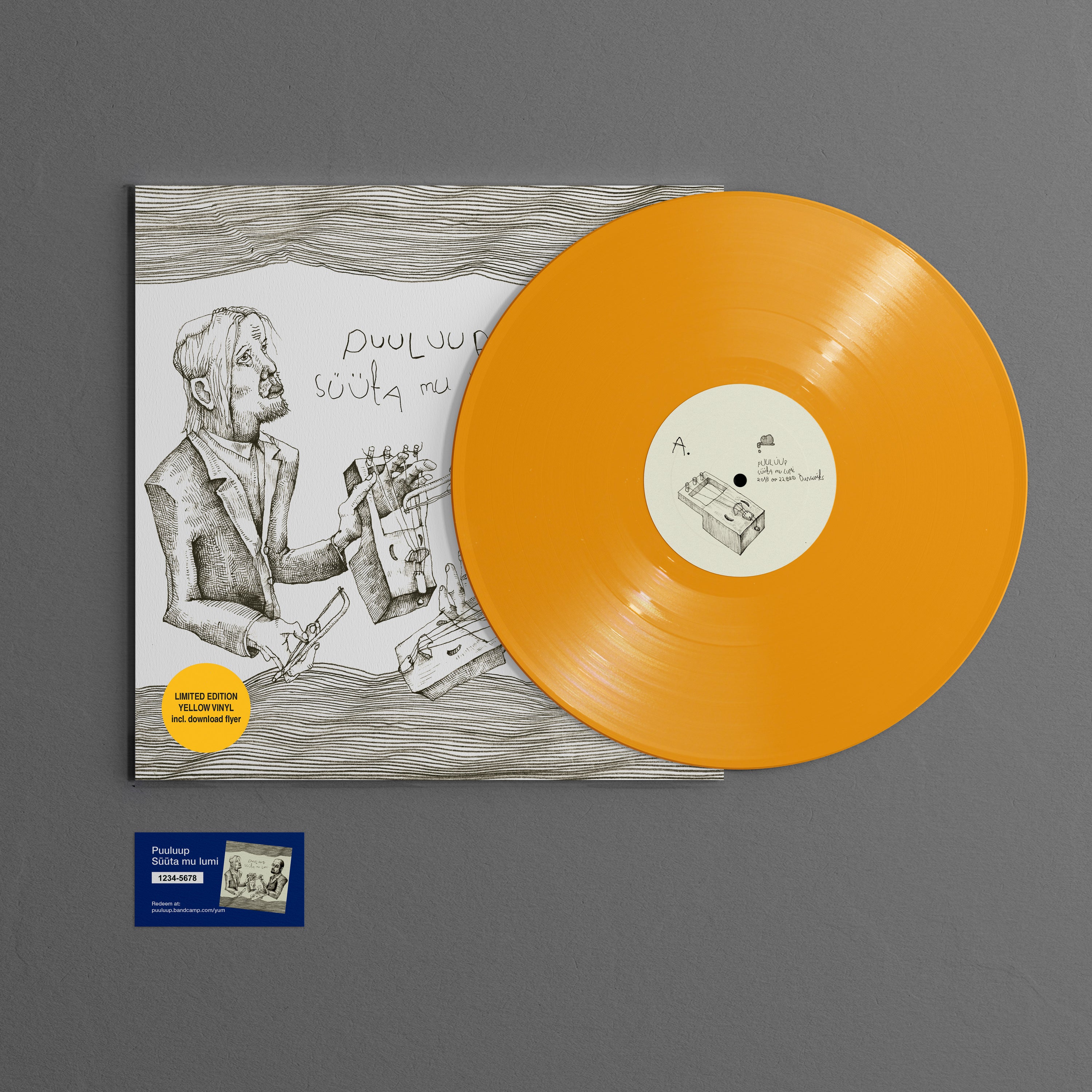 Puuluup "Süüta mu lumi" [Limited Edition] Yellow LP (2024 repress)